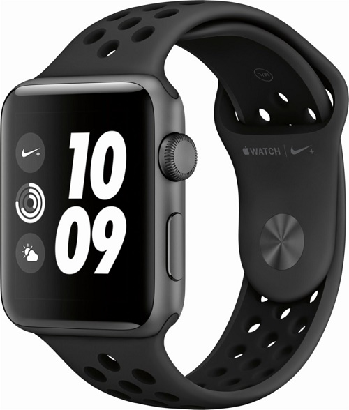 Apple Watch Sport Series 3 Nike 42mm Gray Space MQL42 LL - 8GB