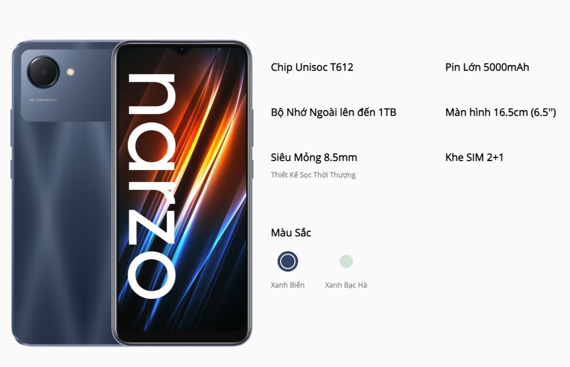 Điện Thoại Realme Narzo 50i Prime 3GB 32GB - Hàng Chính Hãng