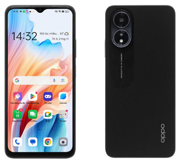 Điện thoại OPPO A18 (4GB-64GB)- Hàng chính hãng