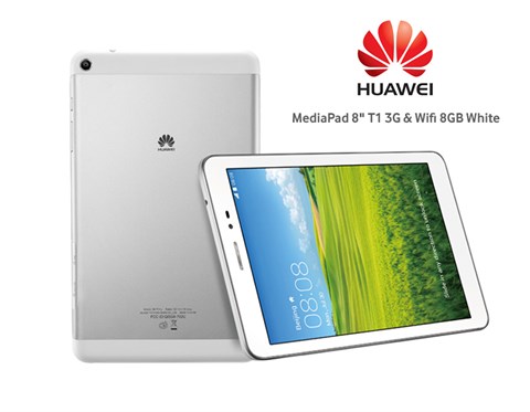 Huawei MediaPad T1 8.0 (S8-701u) (Quad-Core 1.2GHz, 1GB RAM, 8GB Flash Driver, 8 inch, Android OS v4.3) WiFi, 3G Model