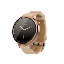 Motorola Moto 360 (1nd Gen) - Nữ 42mm Dây da viền hồng